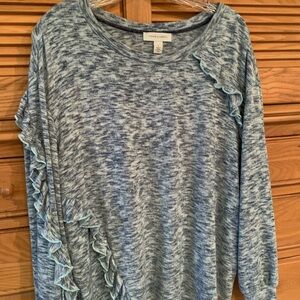 Vintage America Blue Ruffle sweater